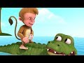 The Monkey and the Crocodile Story | Stories for Children | Infobells