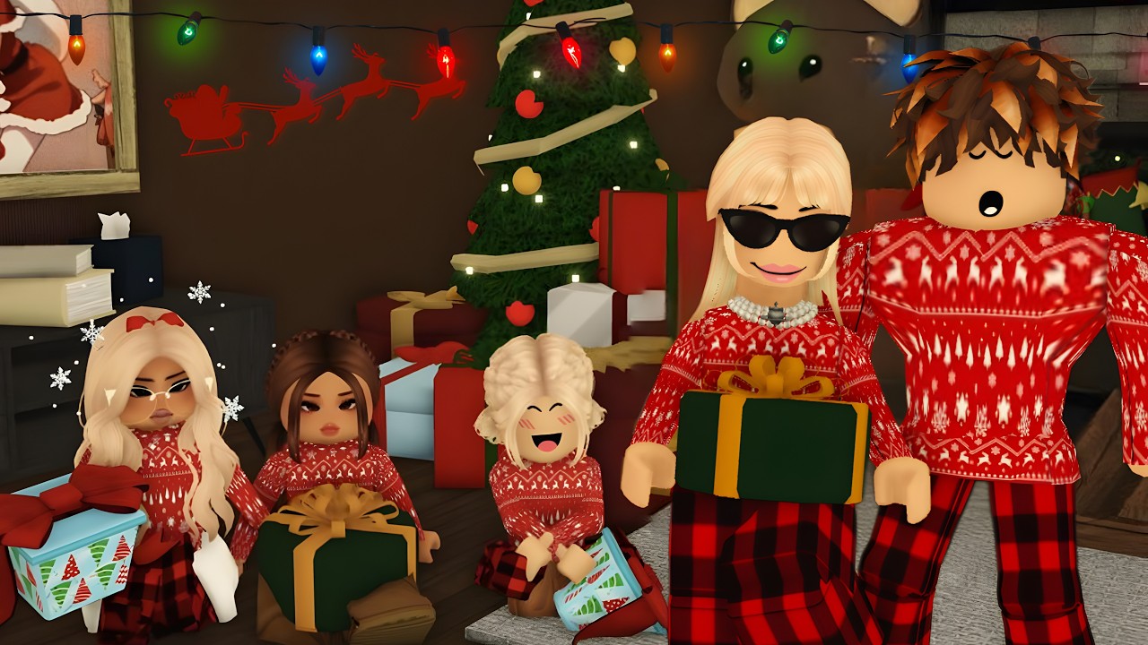 OUR CHRISTMAS EVE FAMILY ROUTINE | Bloxburg Family Roleplay