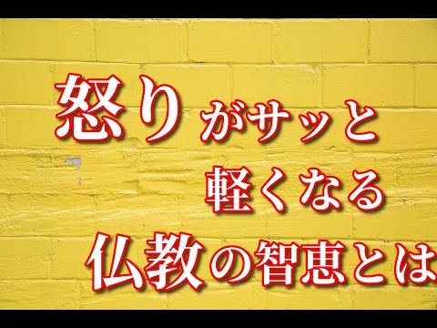 どうしたら怒りを軽くできるか、ブッダに聞く