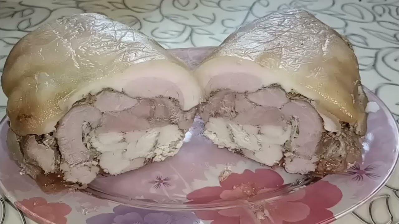 Фаршированная свинная рулька к празднику. - YouTube