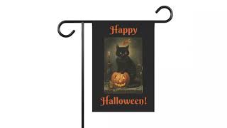 Vintage Halloween Card Throw Pillows