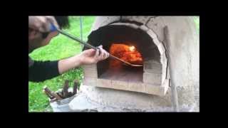 Pizza In A Wood Fired Oven