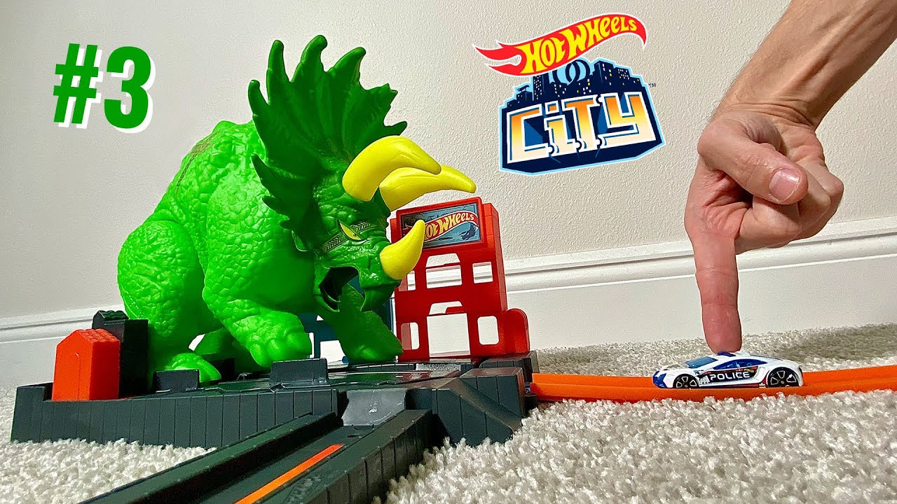 Pista Hot Wheels Ataque Triceratops