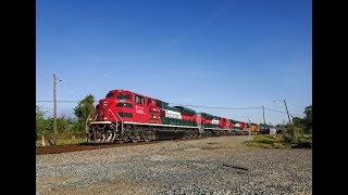 FXE 4085, FXE 4029, FXE 4026, and BNSF 4457; Houston, Texas