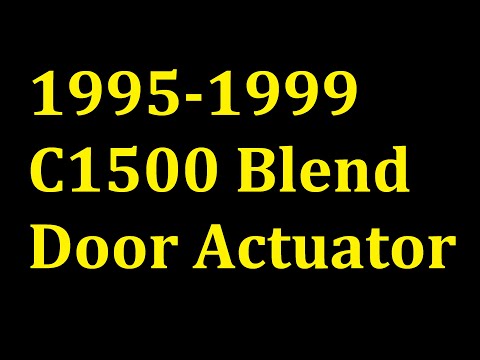 95-99 C1500 Blend Door Actuator Replacement