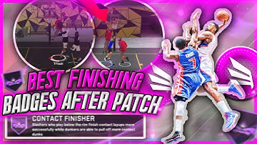 BEST FINISHING BADGES IN NBA 2K20 AFTER PATCH 10! GET EVERY CONTACT DUNK! BEST FINISHING BADGE SETUP