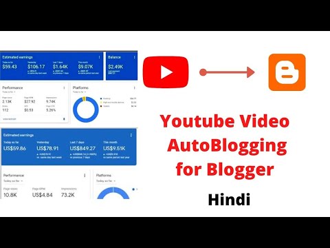 YouTube Video Auto Blogging In Blogger || Blogger Auto Blogging Part 1 ...