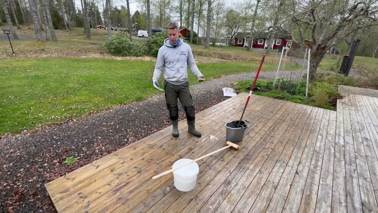 Underhålla linoljesåpad terrass- Henkesmålartips