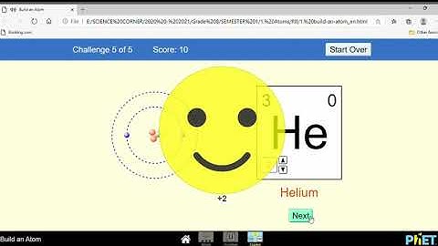 GAME OF BUILD AN ATOM