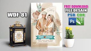 Tutorial #desain Walldecor Foto #wedding Kekinian di#photoshop #coreldraw - Free template psd cdr screenshot 4