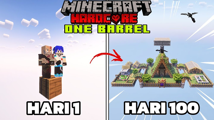 100 Hari di Minecraft Hardcore One Barrel