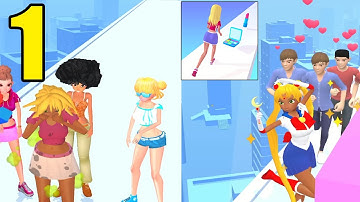 Makeover Run 💄👒👩 All Levels 1-12 - Gameplay (Android,iOS) Max Levels
