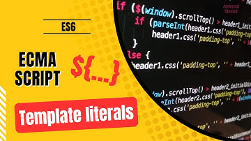 5- Ecmascript darija -  Template literals (Template strings)