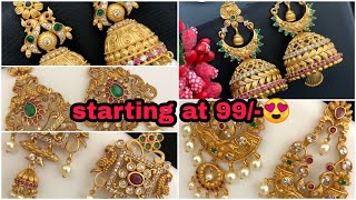 Latest earings jumkas| low cost ?|online shopping | check description to ?