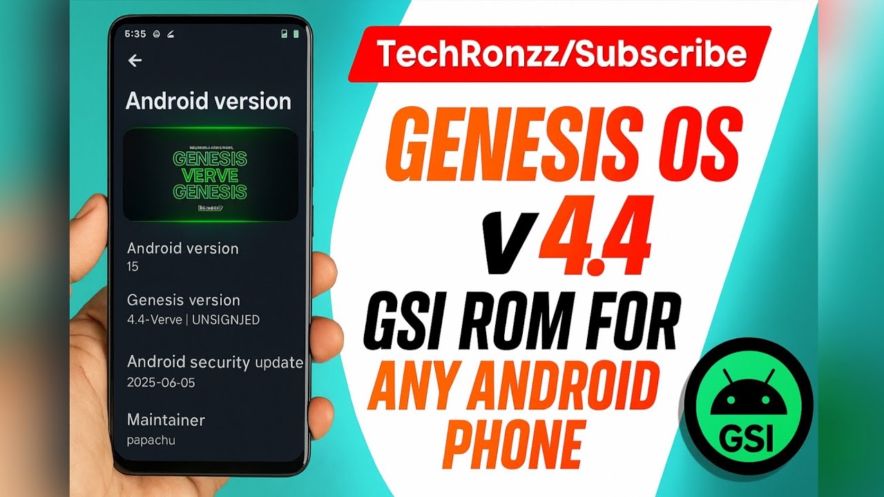 Genesis OS 4.4 Android 15 (GSI Rom) On Any Phone Without PC Ft. Samsung ...