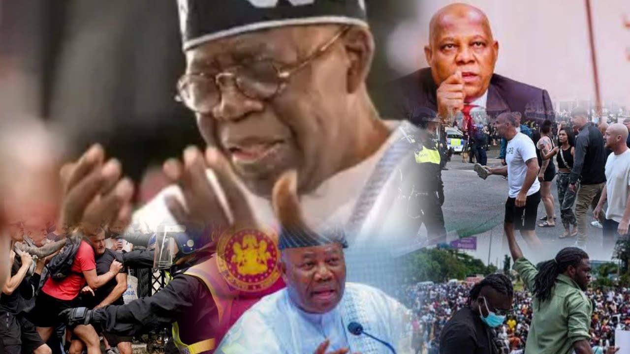 ASOROCK ON!😱 Everywhere Burst 😭UK Natives Chase Tinube Form His UK Residence, See For Yourself