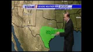 Brad Hlozek, KTRE Weathercast 2014-11-21 6pm Severe Weather Outlook