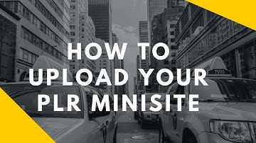 How To Upload and Edit Your PLR minisite to your Website