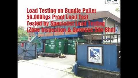 50,000kgs Load Testing on Bundle Puller