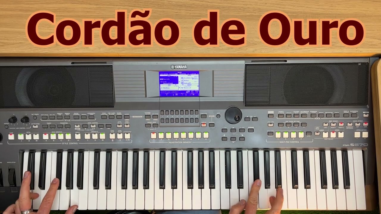 Cordão de ouro Trio parada dura Video aula teclado