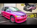 Rebuilding An ABANDONED "Pimp My Ride" Minivan In 2 Days