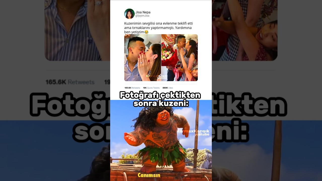 Kuzeni bir kahraman 😭🙏