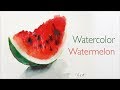 Still Life #63 - Watercolor painting of a slice of watermelon