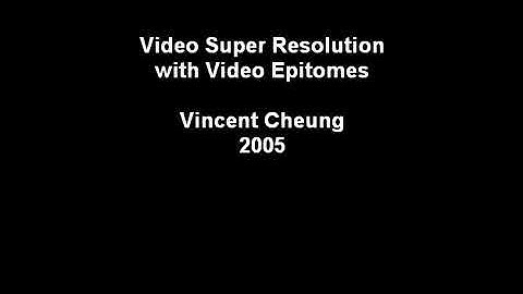 Video epitome super resolution