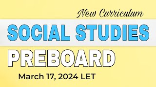 Social Studies | March 2024 LET | PREBOARD