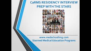 CaRMS interview prep questions residency interview starmed medical education programs