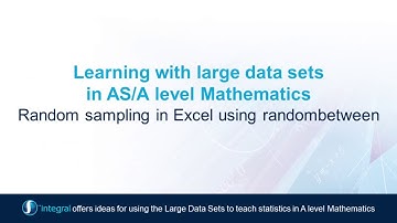 8b Random sampling in Excel using randombetween