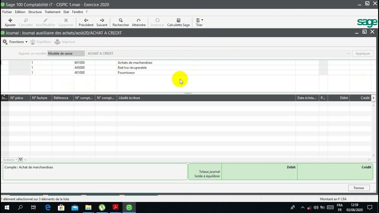 COMMENT AUTOMATISER LES ÉCRITURES COMPTABLE AVEC SAGE 100 COMPTABILITE