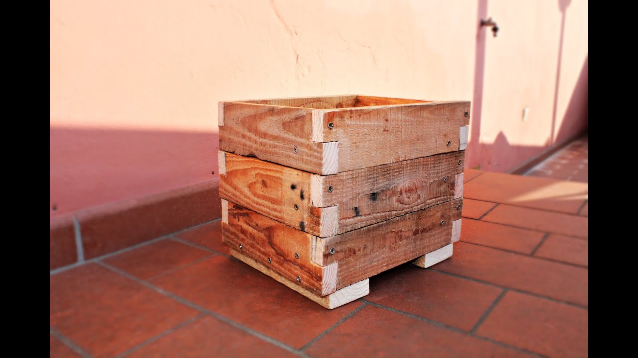 Fioriera portavaso riciclo pallet fai da te youtube