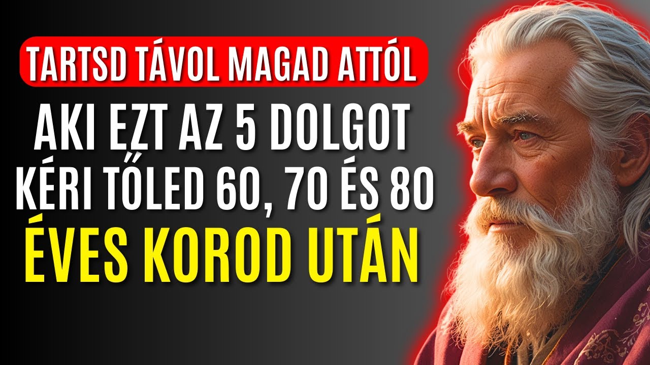 MARADJ TÁVOL AZOKTÓL, AKIK EZT AZ 5 DOLGOT KÉRIK | BÖLCSESSÉG AZ IDŐSKORRA