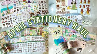 April Stationery Haul | Planner Sticker & Washi Tapes Unboxing | Thecoffeemonsterzco, Simply Gilded