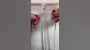 Macrame chain #easymacrame #macrame #macramecreation #macrameknots #macramepattern #macramemaker