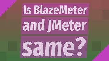 Is BlazeMeter and JMeter same?