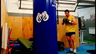 Бокс тренування training boxing УДАРИ ПО ВЕЛИКІЙ ГРУШІ