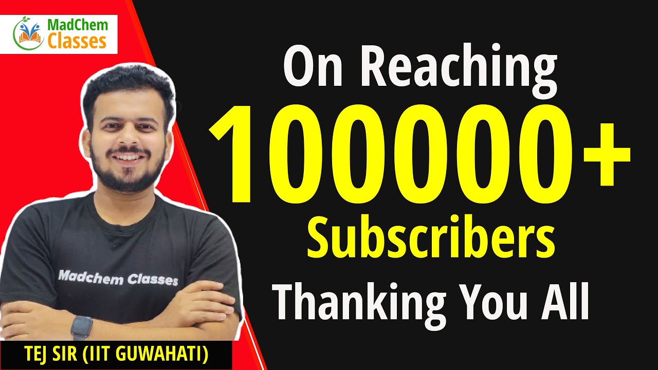 Tej Sir Thanking You All on Reaching 100K+ Subscribers on Youtube