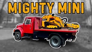 #469 MINI Skid Steer STUMP Grinder DEVOURS a STUMP