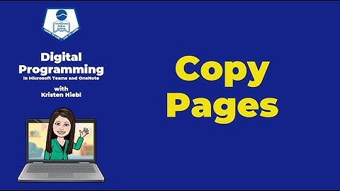 OneNote Tip   Copying Sections and Pages