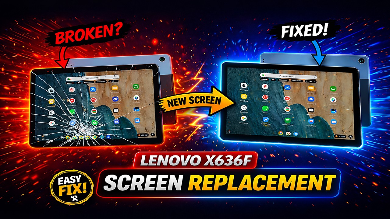 Lenovo X636F Screen Replacement - YouTube