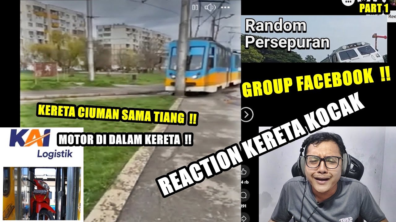 REACTION GROUP KERETA API KOCAK DI FACEBOOK PART 1