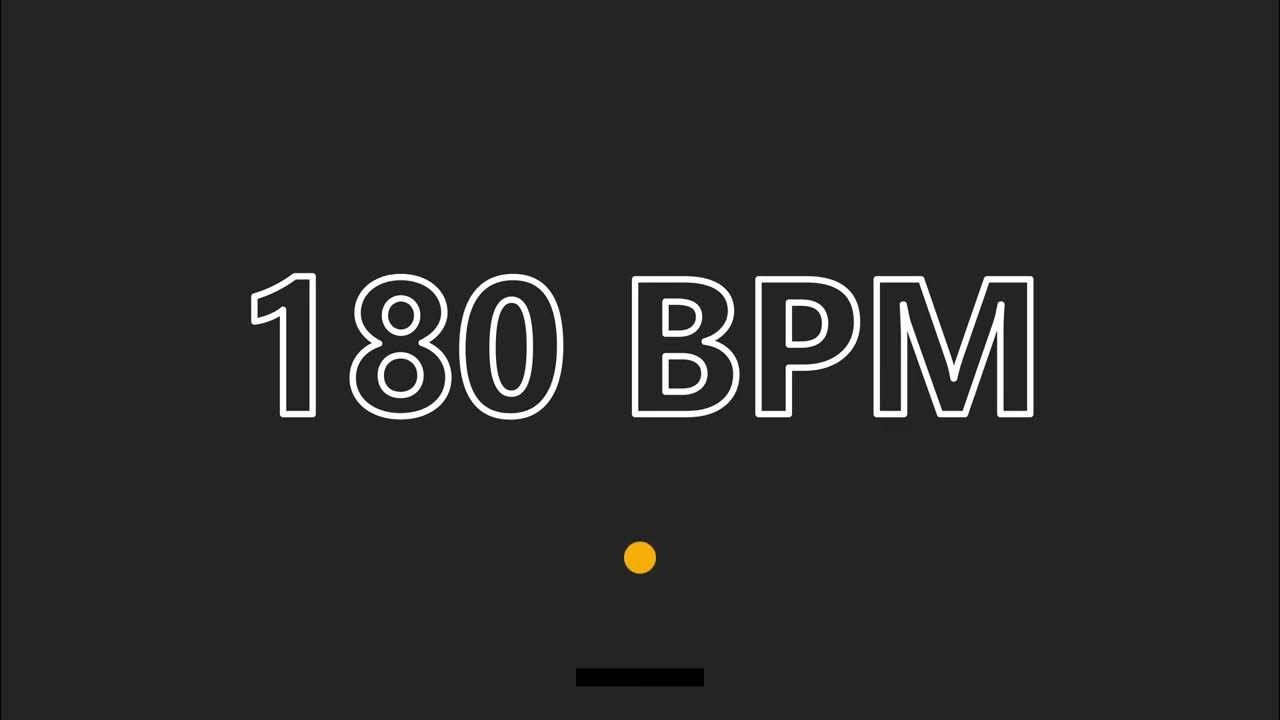 180 BPM Metronome YouTube