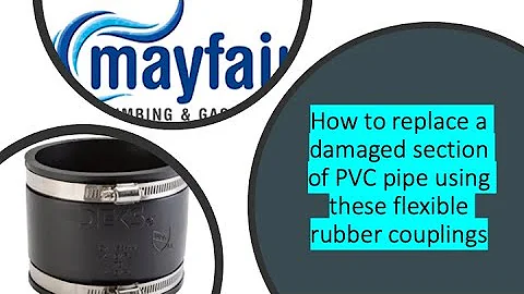 How to repair a broken PVC drainage pipe using rubber boot connectors, Mayfair #Plumbing #adelaide