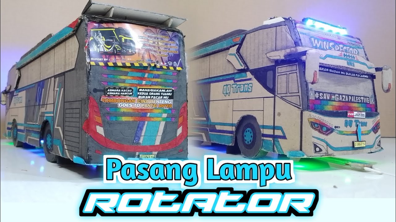 unit Winspector pasang lampu rotator Winspector Basuri corong 18