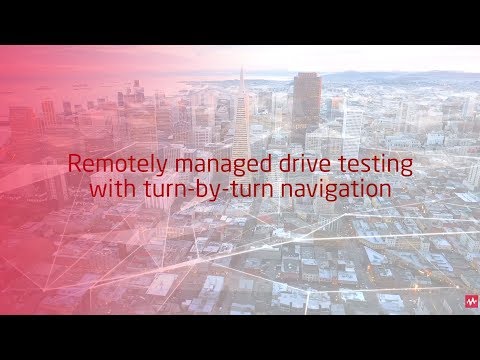 Remotely managed route for drive testing and turn-by-turn navigation with Nemo Cloud