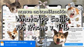 📱✨ WhatsApp Estilo iOS iPhone 9.96 | Última Versión 2024 | Temas nuevos | @theriboo by theriboo 4,213 views 3 months ago 8 minutes, 19 seconds