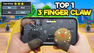 How To Get The Best 3 Finger Claw Control Setting | BGMI & PUBG MOBILE
