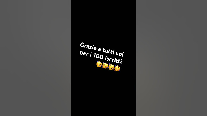 Grazie a tutti per i 100 iscritti